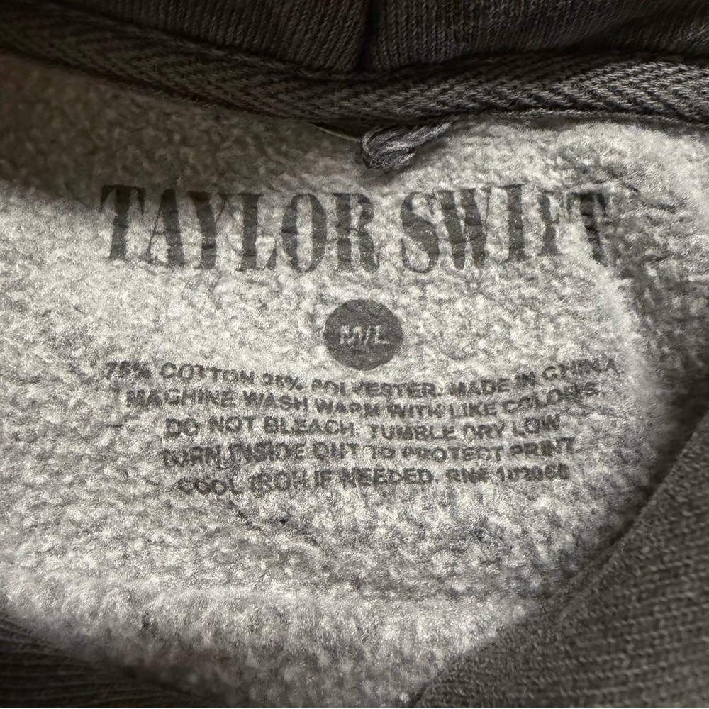 Taylor Swift Reputation There Will Be No Explanation Gray Oversized Hoodie M/L - Picture 5 of 12